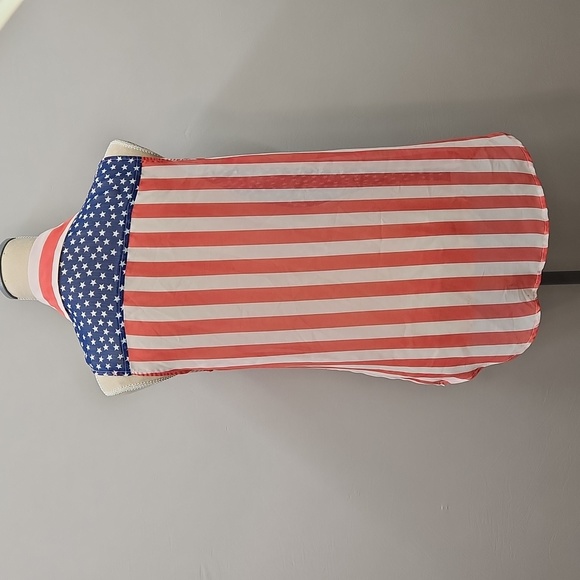💥 American flag sheer button down tanktop - Picture 2 of 4
